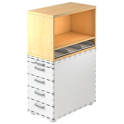 Artikelbild für HAMMERBACHER Container-Aufsatz ahorn 42,8 x 80,0 x 53,0 cm, 1 St., Artikelnummer 500569