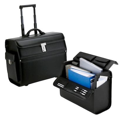 Artikelbild für Alassio Pilotenkoffer MONDO Lederimitat schwarz 46,0 x 22,0 x 38,0 cm, Artikelnummer 143321