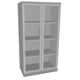 Artikelbild 1 für fm Aktenschrank Sidney, 4260267329023 lichtgrau, Acrylglas klar 3 Fachböden 80,0 x 44,2 x 151,7 cm, Artikelnummer 371894