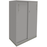 Artikelbild 1 für fm Schiebetürenschrank Sidney, 4260267327784 lichtgrau 2 Fachböden 80,0 x 44,2 x 113,3 cm, Artikelnummer 352544