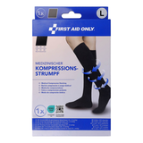 Artikelbild 1 für FIRST AID ONLY® Kompressionsstrümpfe, geschlossene Spitze schwarz Größe L 1 St., Artikelnummer 511754