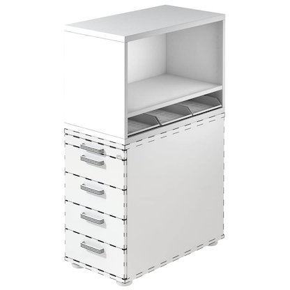 Artikelbild für HAMMERBACHER Container-Aufsatz weiß 42,8 x 80,0 x 53,0 cm, 1 St., Artikelnummer 500579