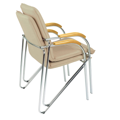 Artikelbild 3 für Nowy Styl Besucherstühle Samba beige Kunstleder, 2 St., Artikelnummer 953083