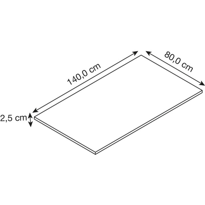 Artikelbild 3 für MÖBELPARTNER Hank Schreibtisch schwarz rechteckig, 4-Fuß-Gestell schwarz 140,0 x 80,0 cm, Artikelnummer 336809