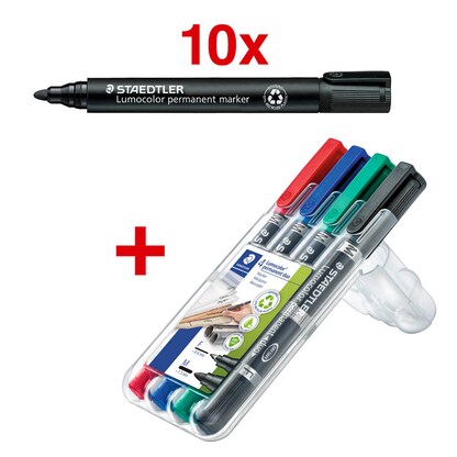 Artikelbild für STAEDTLER Lumocolor Permanentmarker schwarz 2,0 mm, 1 Set, Artikelnummer 295618