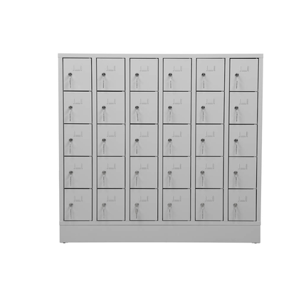 Artikelbild 2 für Gürkan Schließfachschrank lichtgrau 111956, 30 Schließfächer 119,0 x 15,0 x 110,0 cm, Artikelnummer 561098