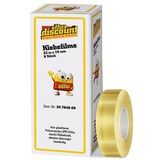 Artikelbild 1 für office discount Klebefilm transparent 19,0 mm x 33,0 m 8 Rollen, Artikelnummer 357848