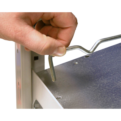 Artikelbild 3 für SCHULTE Trennführung für Schrägbodenregale silber 50,0 cm, 1 St., Artikelnummer 855294