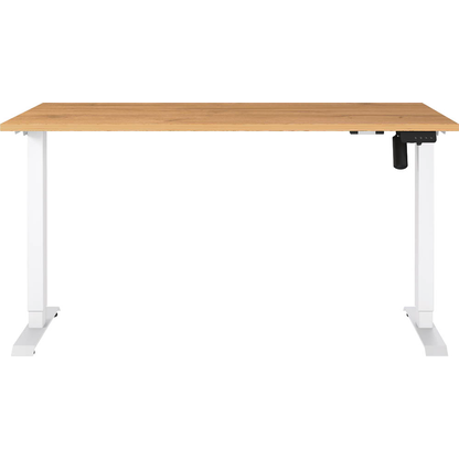 Artikelbild 6 für GERMANIA Profi 3.0 höhenverstellbarer Schreibtisch grandson-eiche rechteckig, T-Fuß-Gestell weiß 140,0 x 80,0 cm, Artikelnummer 728849