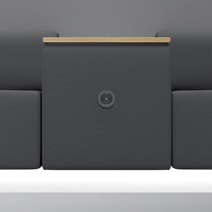 Artikelbild 6 für rocada 2-Sitzer Besprechungsecke Soft Seating schwarz, grau grau Stoff 200,0 x 68,0 x 137,0 cm, 1 St., Artikelnummer 686035