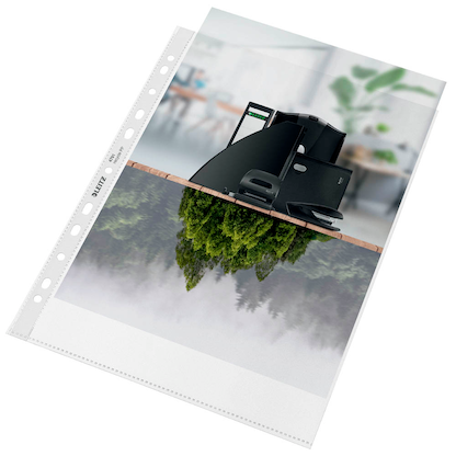 Artikelbild 7 für LEITZ Prospekthüllen recycle 4791 DIN A4 transparent genarbt 0,10 mm, 100 St., Artikelnummer 696930