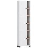 Artikelbild 1 für MÖBELPARTNER Badschrank Lugo 157483 weiß 44,9 x 23,4 x 167,6 cm, Artikelnummer 323669