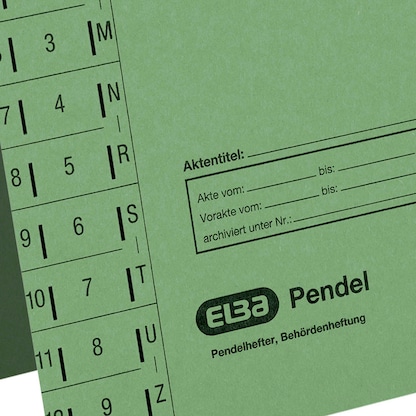 Artikelbild 6 für ELBA Pendelhefter Karton grün DIN A4 1x Amtsheftung, 1 St., Artikelnummer 332709