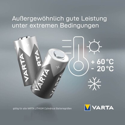 Artikelbild 5 für VARTA Batterien CR2 Lithium Fotobatterie 3,0 V, 10 St., Artikelnummer 308334