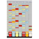 Artikelbild 1 für FRANKEN Stecktafel 47,3 x 78,3 cm 7 Spalten, Artikelnummer 696328