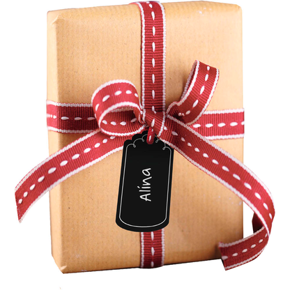 Artikelbild 4 für folia Geschenkanhänger schwarz Tafelfolien Anhänger inkl. Specksteinstift Ø 5,5 cm, 6 St., Artikelnummer 963126