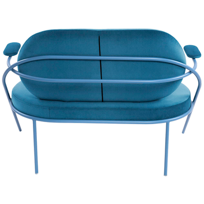 Artikelbild 4 für meet powered by PAPERFLOW 2-Sitzer Sofa SATURNE blau Kunstleder 118,0 x 73,0 x 88,0 cm, 1 St., Artikelnummer 231239