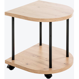 Artikelbild 1 für HAKU Möbel Beistelltisch halbrund MDF-Platte eiche 40,0 x 40,0 x 45,0 cm, 1 St., Artikelnummer 200467
