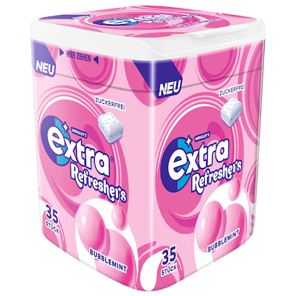 Artikelbild für extra® Refreshers BUBBLEMINT Kaugummis 35 Dragees, Artikelnummer 473169