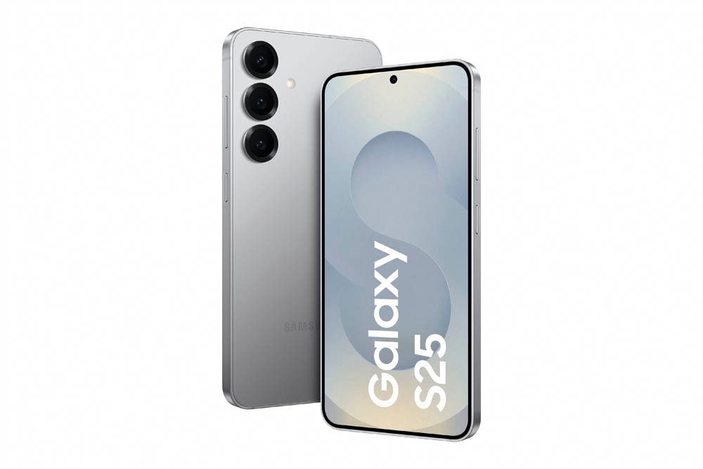 SAMSUNG Galaxy S25 Dual-SIM-Smartphone Silver Shadow 256 GB