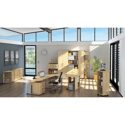 Artikelbild 4 für geramöbel Schiebetürenschrank Flex, S-383502-AA ahorn 2 Fachböden 80,0 x 42,5 x 118,2 cm, Artikelnummer 876007