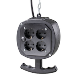 Artikelbild 1 für as-Schwabe WATZMANN Hänge 8-fach Steckdosenwürfel 3,0 m schwarz, Artikelnummer 973723