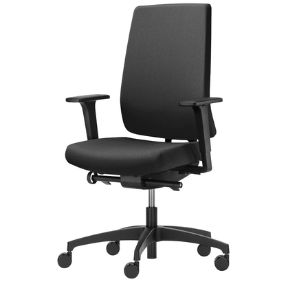 Artikelbild 3 für Dauphin Bürostuhl Indeed operator SLP, ID 7046_SLPP1 Stoff schwarz, Gestell schwarz, Artikelnummer 125678