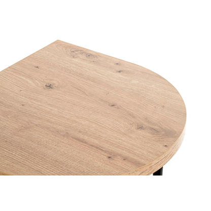Artikelbild 3 für HAKU Möbel Beistelltisch halbrund MDF-Platte eiche 40,0 x 40,0 x 45,0 cm, 1 St., Artikelnummer 200467