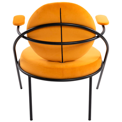 Artikelbild 3 für meet powered by PAPERFLOW Sessel SATURNE safran schwarz Stoff 70,0 x 73,0 x 88,0 cm, 1 St., Artikelnummer 231518