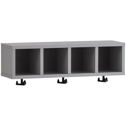 Artikelbild für MÖBELPARTNER Hängeregal Lugo 157368 platingrau 59,8 x 17,6 x 16,2 cm, Artikelnummer 323614