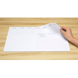 Artikelbild 1 für RNK-Verlag Schreibtischunterlage Office - liniert & kariert weiß Papier 48,0 x 33,0 cm, 30 Blatt, Artikelnummer 335024