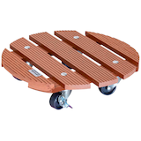 Artikelbild 1 für WAGNER® design yourself Pflanzenroller WPC GH 0535 Kunststoff, Ø 29,0 cm braun rund, 1 St., Artikelnummer 420402