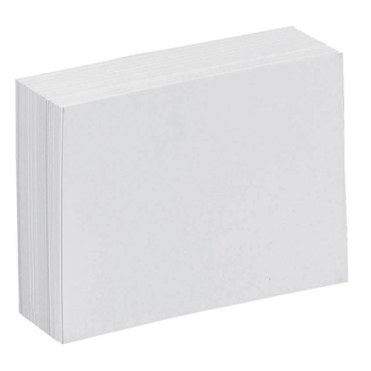 Artikelbild für Karteikarten DIN A6 weiß blanko, 100 St., Artikelnummer 222950