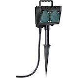 Artikelbild 1 für brennenstuhl 2-fach Gartensteckdose 1,4 m schwarz, Artikelnummer 330668