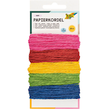 Artikelbild 1 für folia Kordel Papier farbig rauh pink, rot, gelb, grün, blau; 3,0 mm x 5x 5,0 m, Artikelnummer 479301