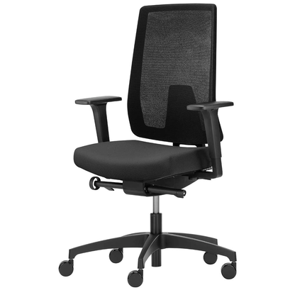 Artikelbild 3 für Dauphin Bürostuhl Indeed mesh SLP, ID 7056_SLPP1 Stoff schwarz, Gestell schwarz, Artikelnummer 125759