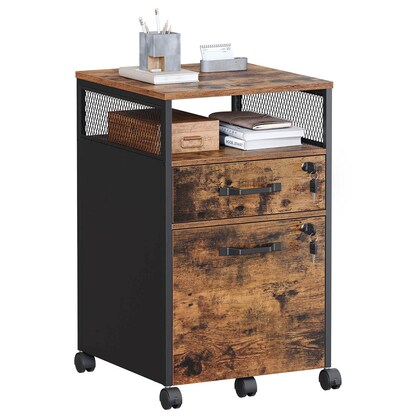 Artikelbild 10 für VASAGLE Rollcontainer braun, schwarz 2 Auszüge 42,0 x 44,0 x 69,0 cm, Artikelnummer 289859