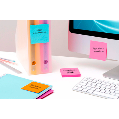 Artikelbild 2 für Post-it® Super Sticky Haftnotizen extrastark 654SPI pink, 6 Blöcke, Artikelnummer 442152