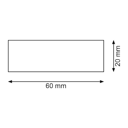 Artikelbild 2 für EICHNER Magnetschilder weiß 2,0 x 6,0 cm, 300 St., Artikelnummer 702736
