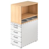 Artikelbild 1 für HAMMERBACHER Container-Aufsatz eiche 42,8 x 80,0 x 53,0 cm, 1 St., Artikelnummer 500590