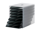 Artikelbild 1 für DURABLE Schubladenbox IDEALBOX dunkelgrau 1712000050, DIN A4 mit 7 Schubladen, 1 St., Artikelnummer 535613