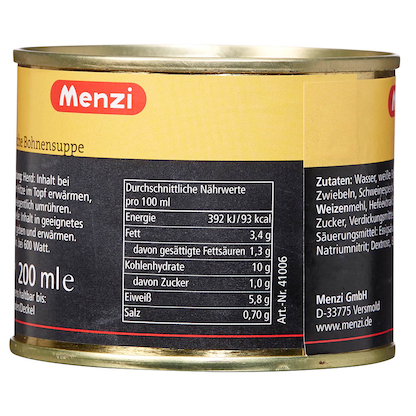 Artikelbild 2 für Menzi serbische Bohnensuppe Eintopf 5x 200,0 ml, 5 St., Artikelnummer 178941