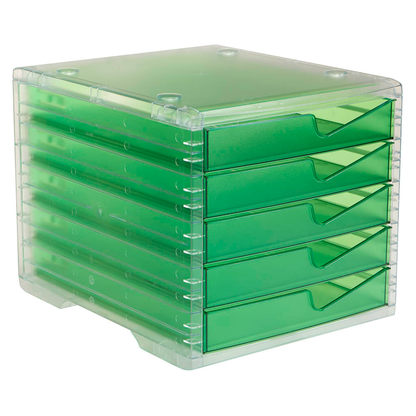 Artikelbild für styro Schubladenbox styroswingbox light gecko 275-8430.25124, DIN A4 mit 5 Schubladen, 1 St., Artikelnummer 821864