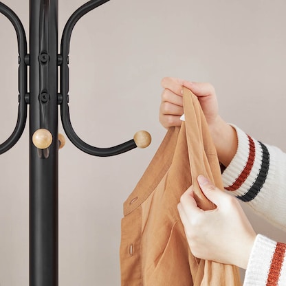 Artikelbild 6 für SONGMICS Kleiderständer RCR19B schwarz Metall 12 Haken 44,0 x 182,0 cm, Artikelnummer 439776