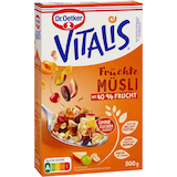 Artikelbild 1 für Dr. Oetker Vitalis Früchte ohne Zuckerzusatz Müsli 500,0 g, 1 St., Artikelnummer 285519