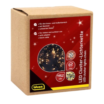 Artikelbild 2 für Idena 1152er LED Lichterkette schwarz 28,0 m, 1 St., Artikelnummer 676397