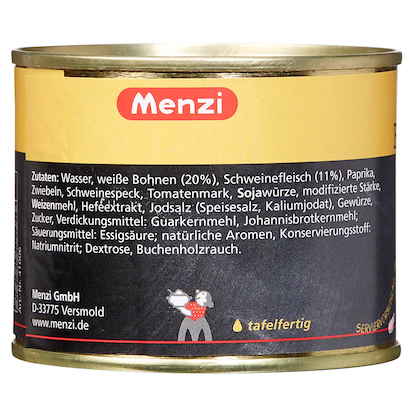 Artikelbild 5 für Menzi serbische Bohnensuppe Eintopf 5x 200,0 ml, 5 St., Artikelnummer 178941