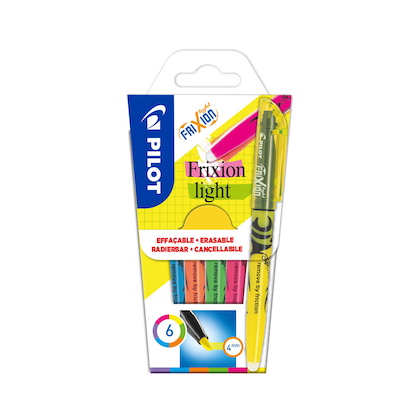 Artikelbild für PILOT FriXion light Textmarker farbsortiert, 6 St., Artikelnummer 444733