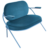 Artikelbild 1 für meet powered by PAPERFLOW 2-Sitzer Sofa SATURNE blau Kunstleder 118,0 x 73,0 x 88,0 cm, 1 St., Artikelnummer 231239