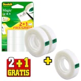 Artikelbild 1 für 2 + 1 GRATIS: Scotch Magic™ Tape Klebefilm matt 19,0 mm x 15,0 m 2 Rollen + GRATIS 1 Rollen, Artikelnummer 751717